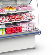 Balcão Vitrine Panorâmica Refrigerada 2 Placas frias VPR2PF 1000 Azul Refrimate 