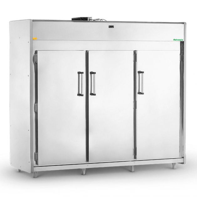 Mini Câmara Resfriada Inox 3 Portas MCP 2800 Com Kit Gancheira Refrimate