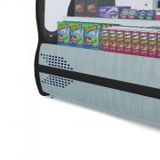 Vitrine Seca Inox Vidro Curvo Boreal Preto BVC 175 Polar Refrigeração